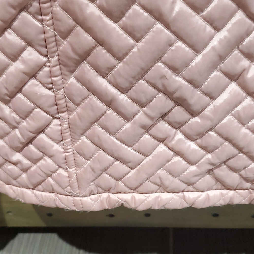 Big Chill Light Pink Puffer Jacket Winter Sporty Athliesure Daytrip Getaway Quil - Picture 6 of 6